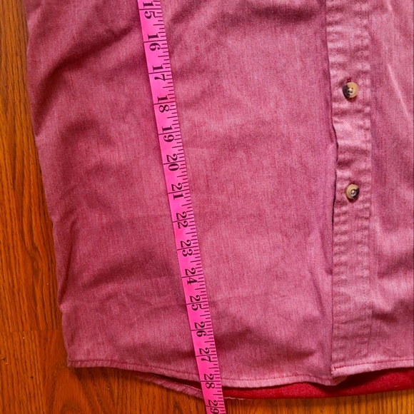 Wrangler Shirt Men's L Red Button Relaxed All Day Comfort Epic Soft Western - Picture 9 of 10